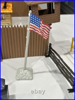 Vintage MARX Toy FORT APACHE Play Set Cavalry Stockade Civil War Lot Accessories