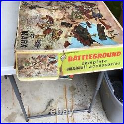 Vintage MARX Toys BATTLEGROUND Military Play Set #4756 with Box