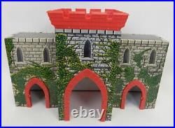 Vintage MARX Toys Tin Litho Castle Prince Valliant Robin Hood Fort Play Set