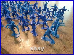 Vintage MARX USA Plastic Army Fighting Men Playset Accessories 100pc Lot AS IS