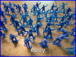 Vintage MARX USA Plastic Army Fighting Men Playset Accessories 100pc Lot AS IS