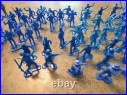 Vintage MARX USA Plastic Army Fighting Men Playset Accessories 100pc Lot AS IS