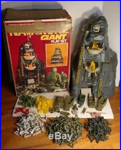Vintage MARX WWII Battle Of Navarone Giant Play Set 1977 Box Figures Parts