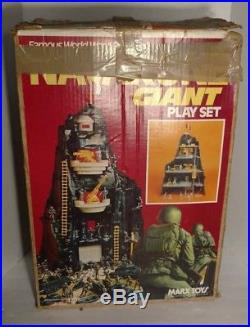 Vintage MARX WWII Battle Of Navarone Giant Play Set 1977 Box Figures Parts