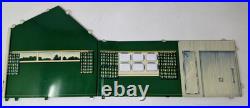 Vintage MCM 1950s Marx Modern Ranch House Dollhouse Steel Litho Playset Toy Box