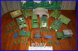 Vintage MPC Army Jungle Battlefront Playset With Tanks, Trucks, Soldiers Marx