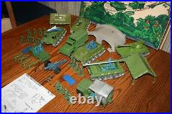 Vintage MPC Army Jungle Battlefront Playset With Tanks, Trucks, Soldiers Marx