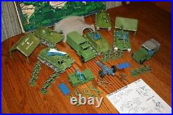 Vintage MPC Army Jungle Battlefront Playset With Tanks, Trucks, Soldiers Marx