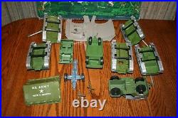 Vintage MPC Army Jungle Battlefront Playset With Tanks, Trucks, Soldiers Marx