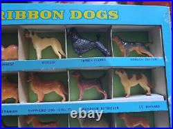 Vintage Marx 1950's Blue Ribbon Dogs (Missing BEDLINGTON)In Original Packaging