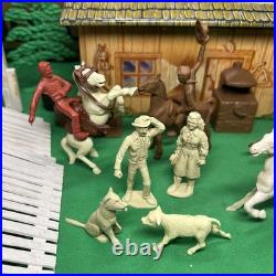Vintage Marx 1950's Happi Time Roy Rogers Rodeo Ranch Playset #3992