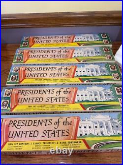 Vintage Marx 1950's Presidents Of The United States Complete 5 box set WithSTAND
