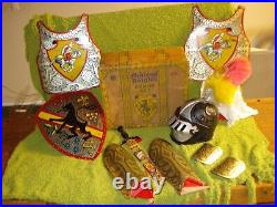 Vintage Marx 1950's Toy Armor Set Complete, near mint and in original box- A++