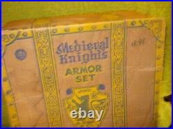 Vintage Marx 1950's Toy Armor Set Complete, near mint and in original box- A++