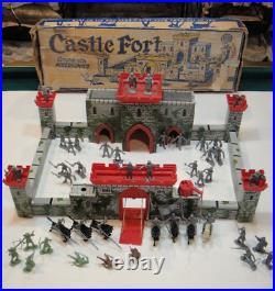 Vintage Marx 1955 Prince Valiant Castle Fort Playset #4706 with Box