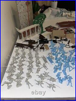 Vintage Marx 1960s Civil War Set Battle Of Blue & Gray 100s Of Pieces