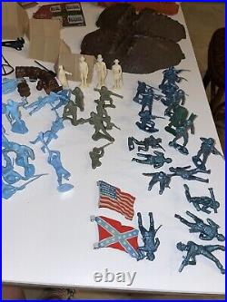 Vintage Marx 1960s Civil War Set Battle Of Blue & Gray 100s Of Pieces