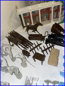 Vintage Marx 1960s Civil War Set Battle Of Blue & Gray 100s Of Pieces