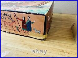 Vintage Marx 1960s Noah's Ark with Box and Play Mat
