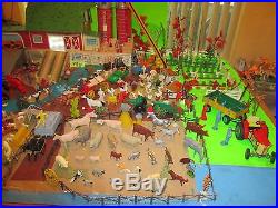 Vintage Marx 1966 Double Silo Platform Farm Set! T#985