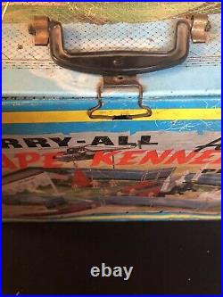 Vintage Marx 1968 Cape Kennedy Carry-All Action Playset Case + Accessories