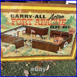 Vintage Marx 1968 Fort Apache Carry-All Action Playset With Accessories No. 4685