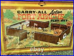 Vintage Marx 1968 Fort Apache Carry-All Action Playset With Accessories No. 4685