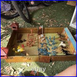 Vintage Marx 1968 Fort Apache Carry-All Action Playset With Accessories No. 4685