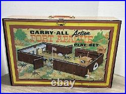 Vintage Marx 1968 Fort Apache Carry-All Action Playset With Accessories No. 4685