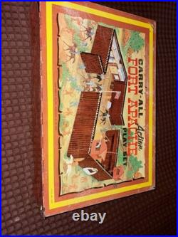 Vintage Marx 1968 Fort Apache Carry-All Playset With Figures No. 4685 2