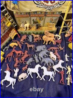 Vintage Marx #4320 Super Circus Playset-Rare-Nearly Complete + Extras 1952
