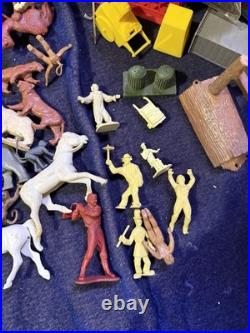 Vintage Marx #4320 Super Circus Playset-Rare-Nearly Complete + Extras 1952