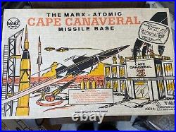 Vintage Marx 4521 Atomic Cape Canaveral Missile Base Playset Open Box