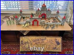 Vintage Marx #4719 Robin Hood Castle Set-1956-Nearly Complete-Includes 60 & 54mm