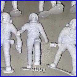 Vintage Marx 6 Inch NASA Astronauts Figures Lot Of 10 Glow In The Dark