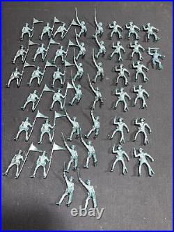 Vintage Marx 7th Cavalry in Metallic Blue Lot Of 43