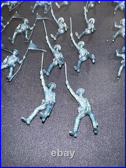 Vintage Marx 7th Cavalry in Metallic Blue Lot Of 43