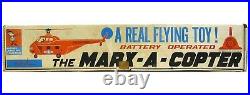 Vintage Marx-A-Copter USAF Sikorsky Helicopter Vertibird Playset EX withBox Works