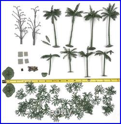 Vintage Marx Accessories Lot Guerrilla Warfare Trees Brush Lot 1960s Playset