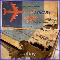 Vintage Marx American Airlines Astrojet Airport Playset