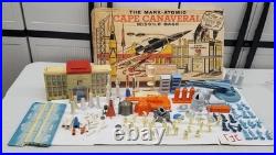 Vintage Marx Atomic Cape Canaveral Missile Base Playset Parts With Box Shelf O3