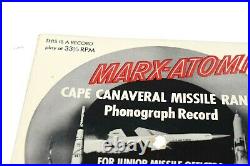 Vintage Marx Atomic Cape Canaveral Missile Range Flexi Record 33 1/3 RPM Rare