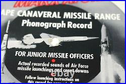 Vintage Marx Atomic Cape Canaveral Missile Range Flexi Record 33 1/3 RPM Rare