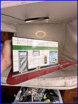 Vintage Marx Automotive Service station withelevator Tin Toy RARE