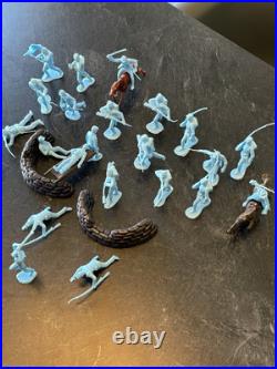 Vintage Marx Battle of Blue & Gray Figures Including Wounded Soldiers 1960s