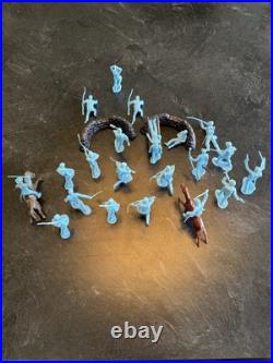 Vintage Marx Battle of Blue & Gray Figures Including Wounded Soldiers 1960s