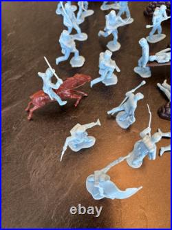 Vintage Marx Battle of Blue & Gray Figures Including Wounded Soldiers 1960s