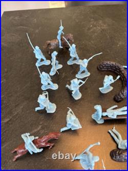 Vintage Marx Battle of Blue & Gray Figures Including Wounded Soldiers 1960s