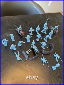 Vintage Marx Battle of Blue & Gray Figures Including Wounded Soldiers 1960s