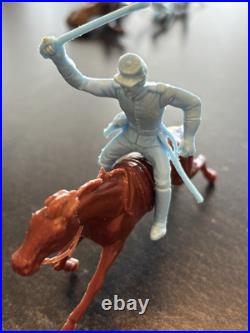 Vintage Marx Battle of Blue & Gray Figures Including Wounded Soldiers 1960s